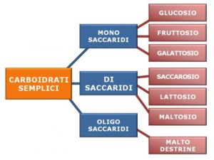 Schema dei carboidrati semplici. Fonte: urbanpost.it