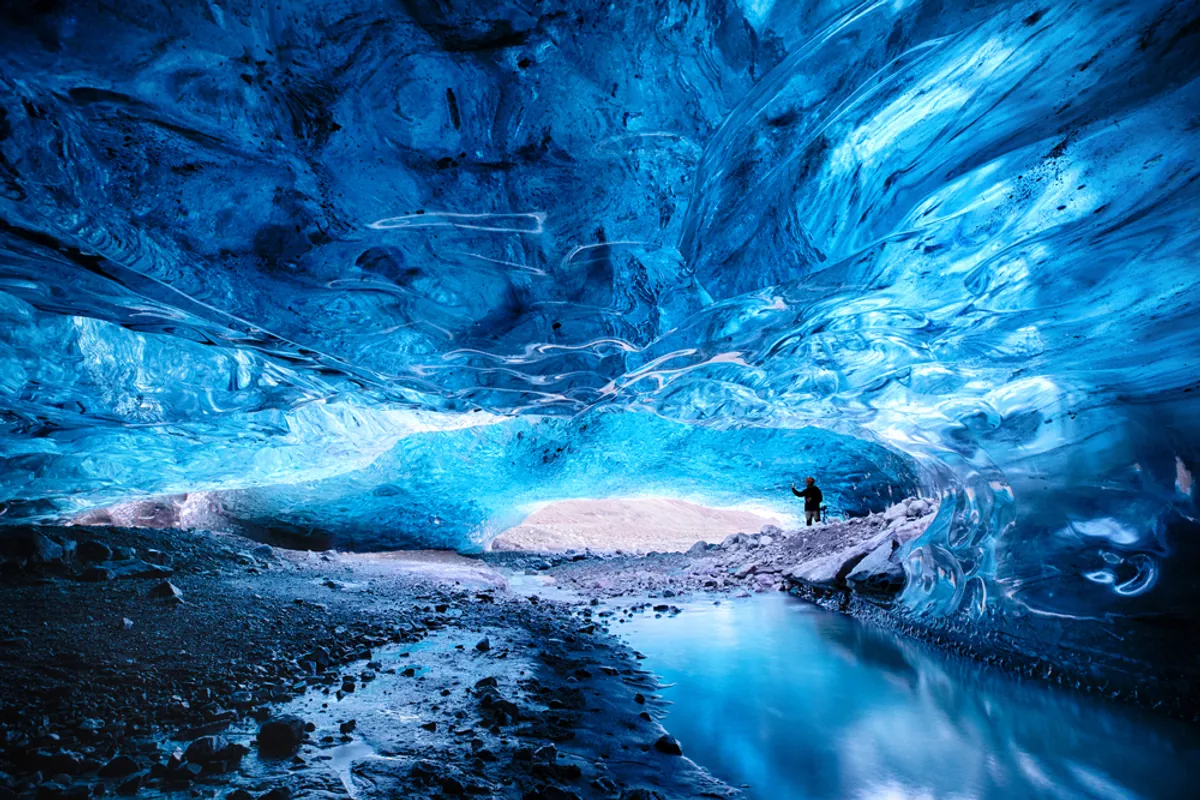 Crystal Cave, Islanda.